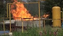 В Луганске горела газовая заправка, жертв и пострадавших нет