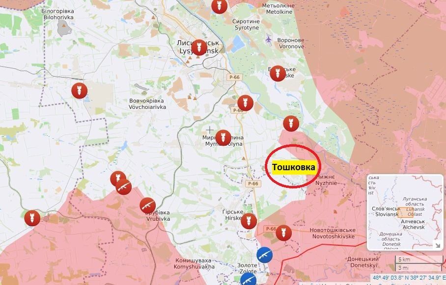 МВД ЛНР: поселок Тошковка полностью зачищен от нацистов