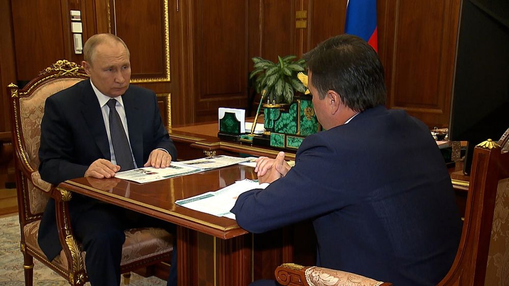 Воробьев рассказал Путину, как Подмосковье помогает Донбассу