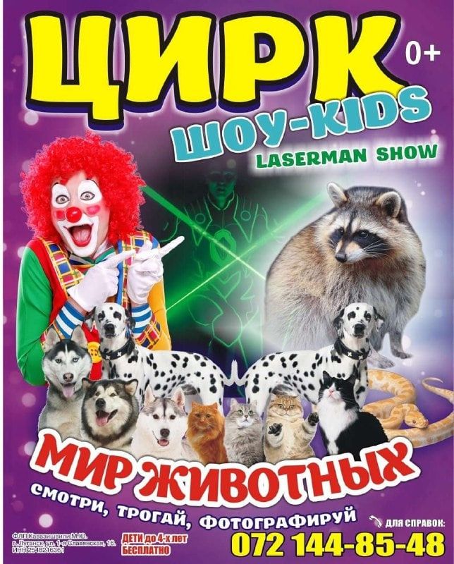 7 ������� � 11:00 � ����������� ���� �������� ��������� �������� ��������� "LazerMan Show" ������������ ������� �� ������ 072-144-85-48