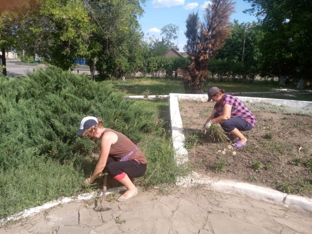 В г. Миусинск продолжаются работы по благоустройству территории