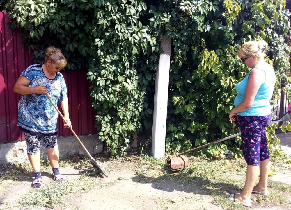 Работы по благоустройству города Миусинск продолжаются