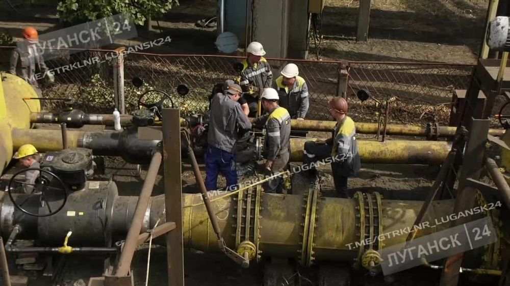 На Луганской ТЭС завершается обновление оборудования — замена газорегуляторного узла станции