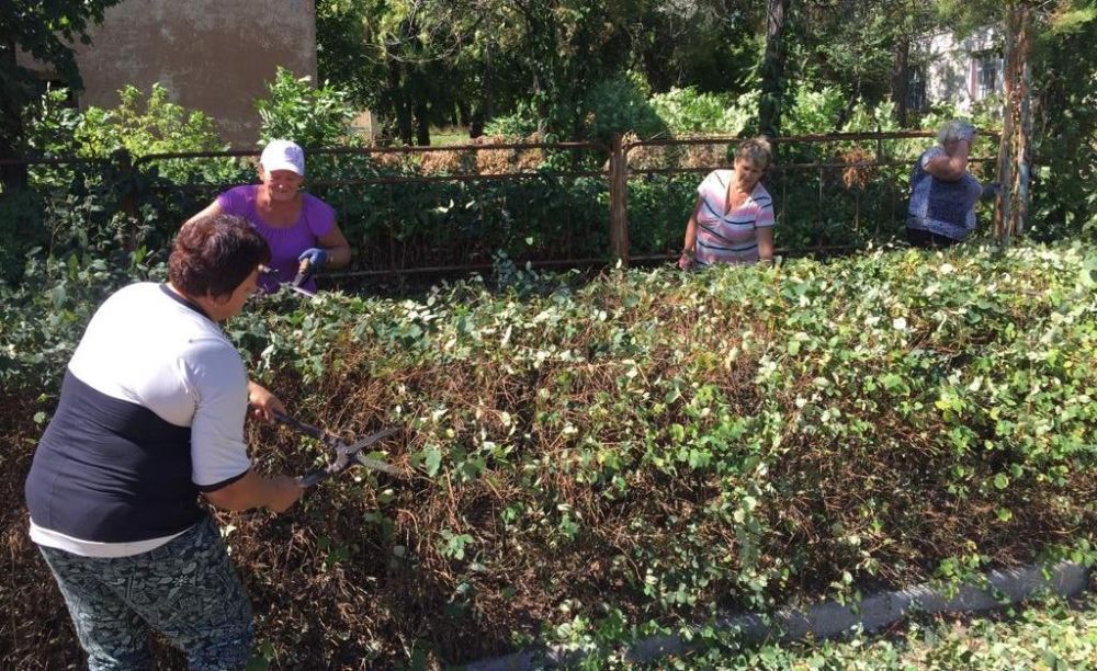 На территории г. Миусинск продолжаются работы по благоустройству