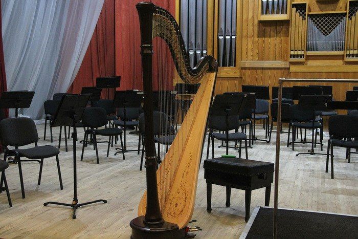 Министерство культуры России и федеральное государственное бюджетное учреждение культуры "Росконцерт" подарили арфу академическому симфоническому оркестру Луганской академической филармонии