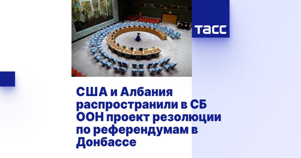 США и Албания распространили в СБ ООН проект резолюции по референдумам в Донбассе