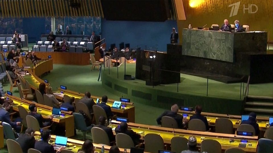 Вопиющей назвал ситуацию, возникшую в ходе специальной сессии Генассамблеи ООН, постпред РФ Василий Небензя