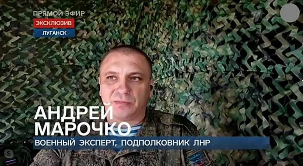 Андрей Марочко: На «Первом канале» рассказал Руслану Осташко @OstashkoNews и Олесе Лосевой о текущей ситуации в ЛНР