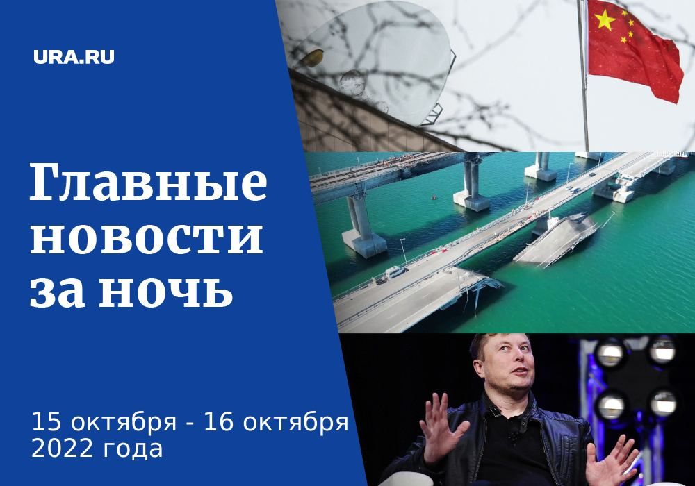 Главные события к утру воскресения, 16 октября: