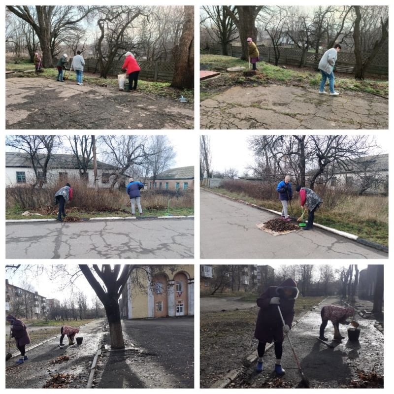 Несмотря на наступление первых морозов в г. Зоринск и пгт. Байрачки традиционно прошел субботник «Чистый четверг»