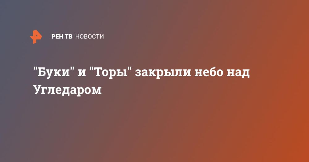 "Буки" и "Торы" закрыли небо над Угледаром