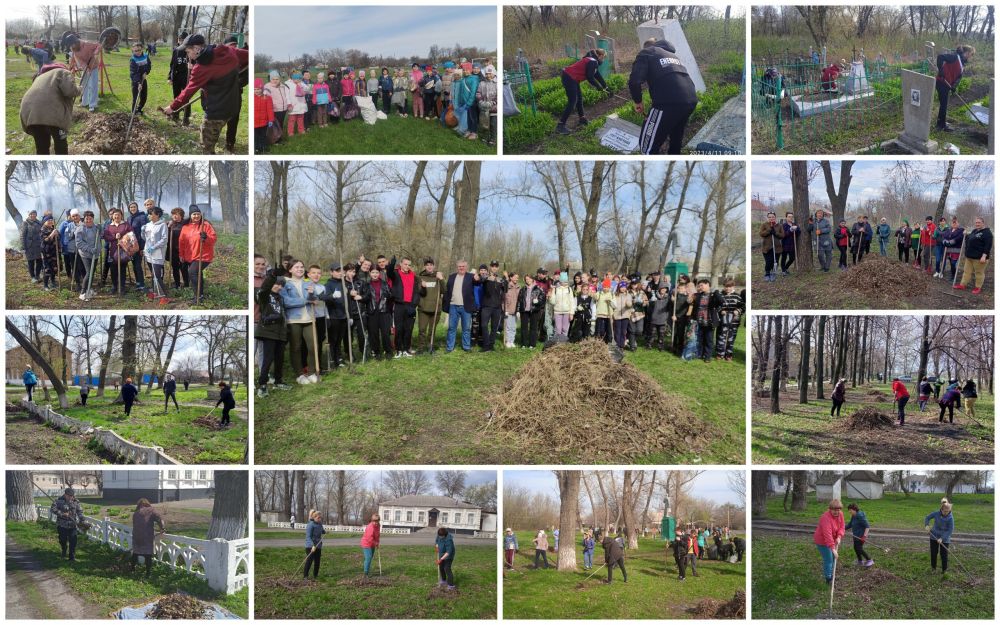 Субботники в пгт Новодарьевка продолжаются