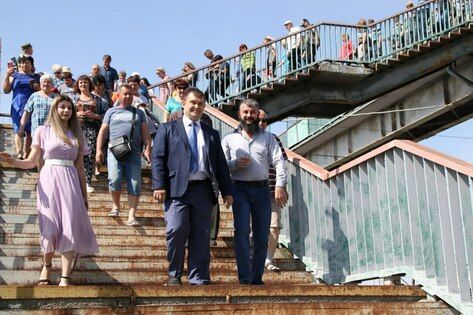 Пешеходный переход через железную дорогу между Меловым и Чертково возобновил работу