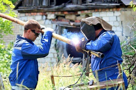 Луганскгаз восстанавливает газоснабжение разбитой ВСУ Тошковки