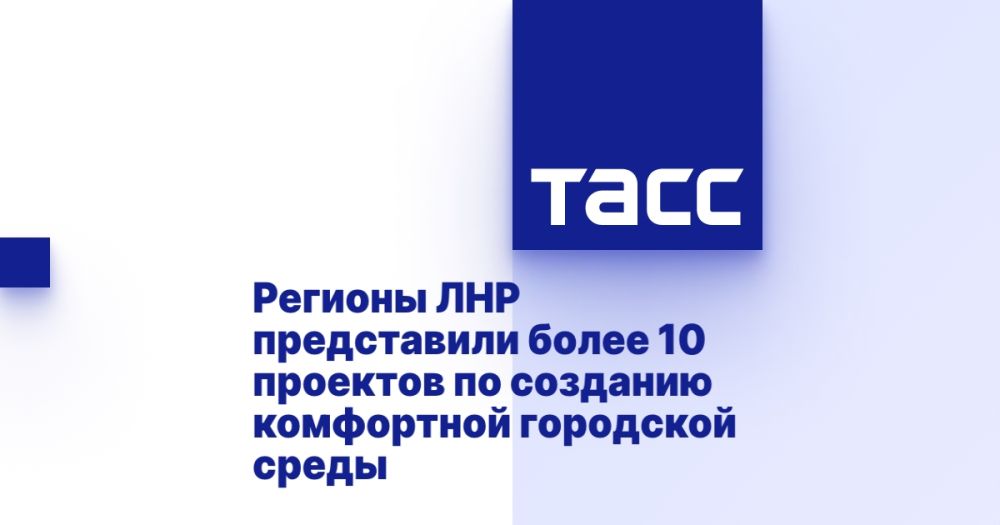 Регионы ЛНР представили более 10 проектов по созданию комфортной городской среды