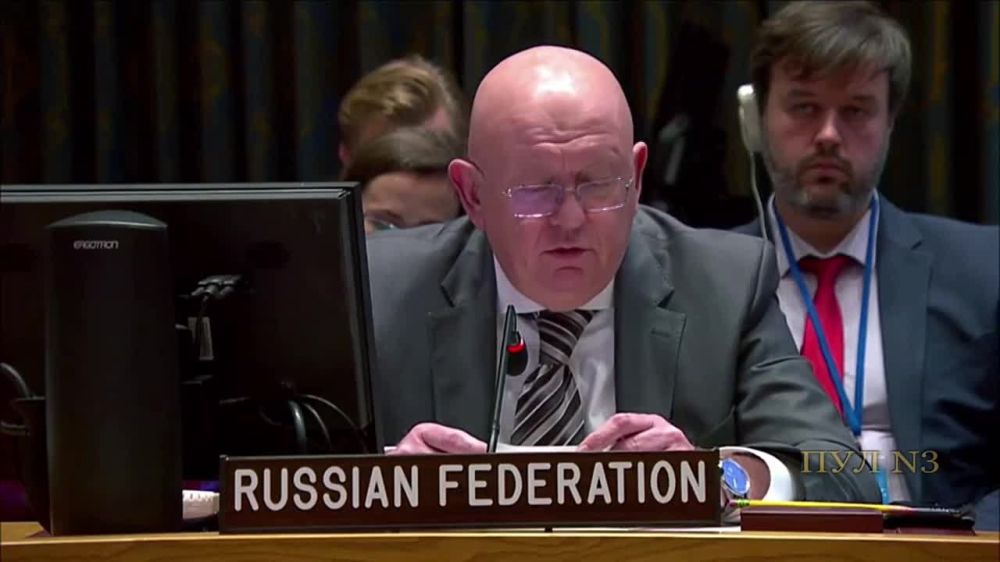 Небензя сделал ряд заявлений на Совбезе ООН по поставкам оружия на Украину