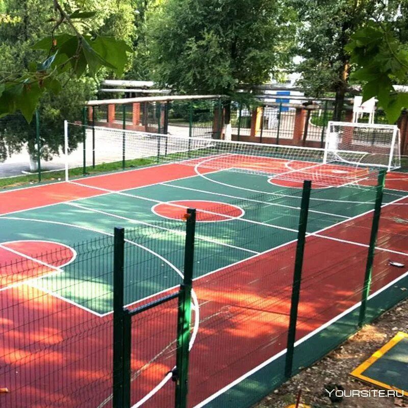 ЛНР. Минспорта ЛНР установит открытые физкультурно-оздоровительные площадки Эти площадки с искусственным покрытием для игры в футбол, волейбол, баскетбол и др. будут открыты для населения