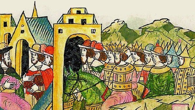 9 июля. 1487. Первое взятие Казани: казанский хан Ильхам после осады сдался воеводам Ивана III (Иван Грозный Казань брал...