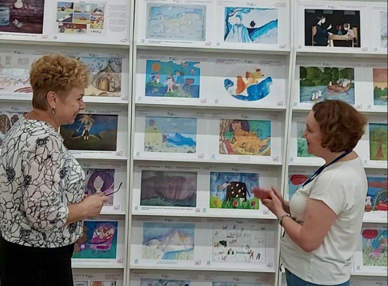 Ольга Бас: С яркими, непосредственными работами познакомилась на выставке детских рисунков «Русские»