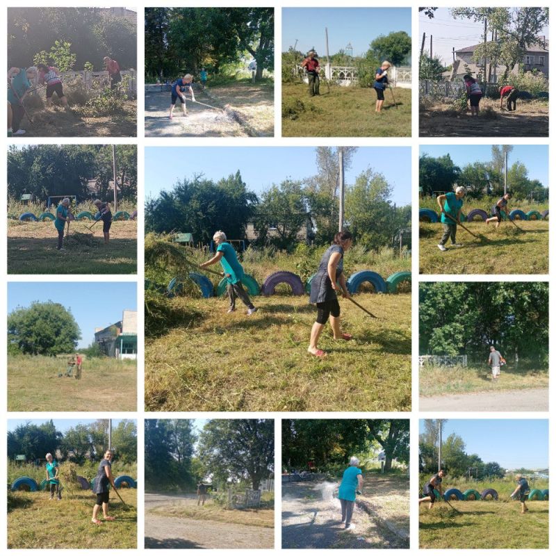 Субботник по благоустройству в пгт Новодарьевка