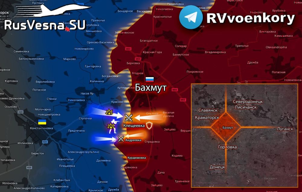 Российские войска перешли в контратаку у Клещеевки, отбрасывая ВСУ