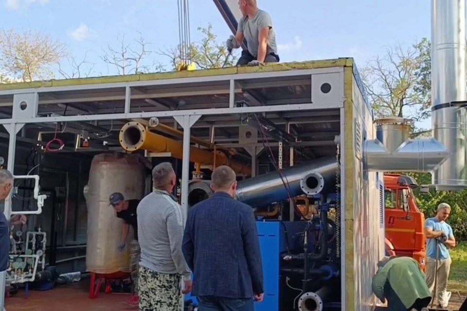 Брянке передали блочно-модульную котельную из Брянской области