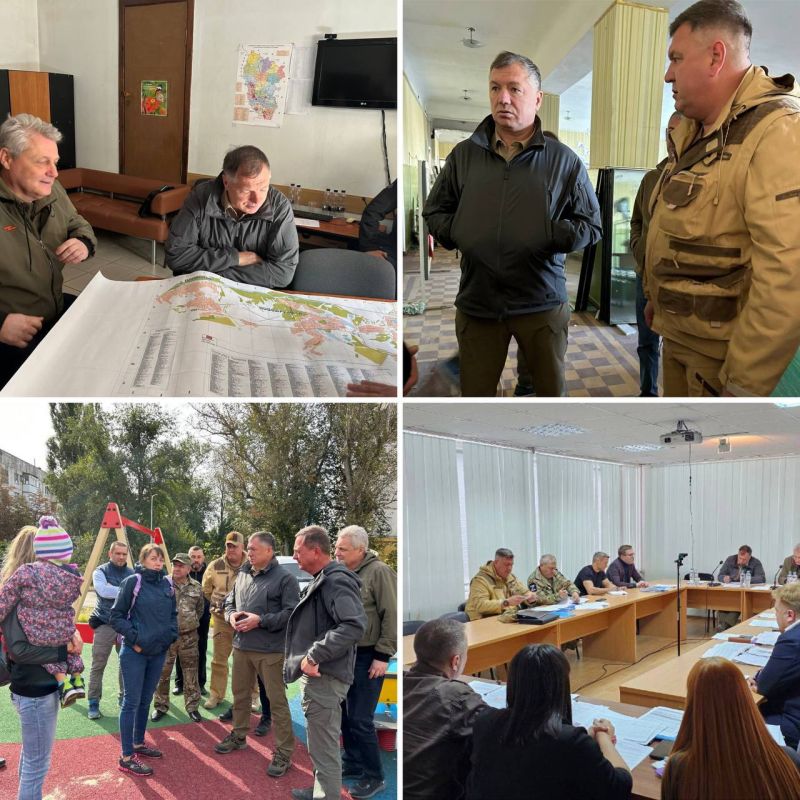 Зампред Правительства РФ Марат Хуснуллин проверил, как идут работы по восстановлению жилья и благоустройству дворов в Северодонецке, Лисичанске и Рубежном