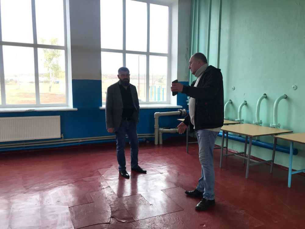 Рабочая поездка в Великоцкую среднюю школу