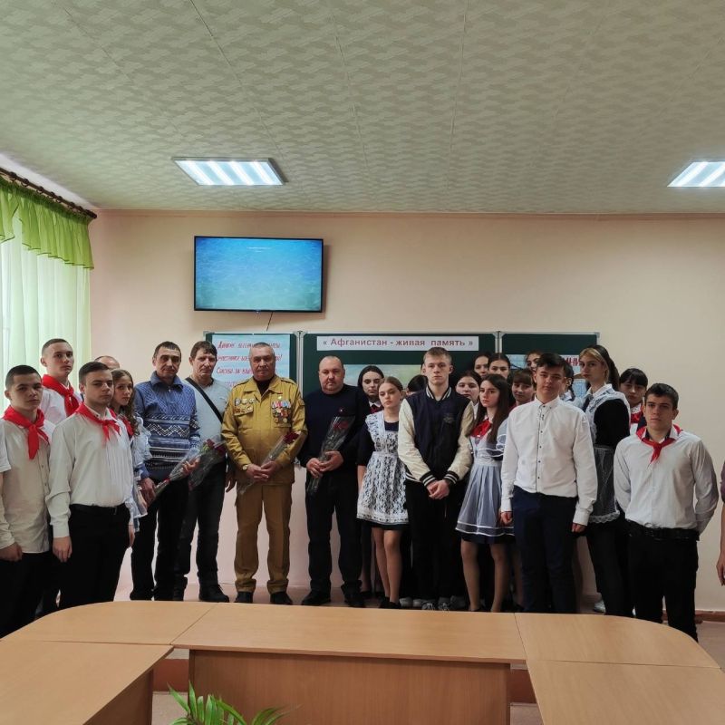 Встреча с участниками Афганской войны состоялась в Зимогорьевской гимназии