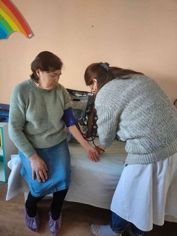 Медики Первомайской центральной больницы продолжают обслуживать население отдаленных и труднодоступных населенных пунктов, относящихся к г.Первомайск