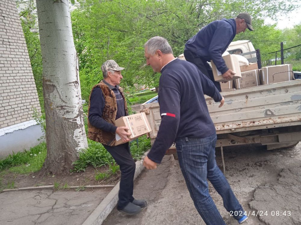 Сергей Колягин: Луганское региональное отделение ВПП «Единая Россия» вновь оказало продуктовую помощь жителям городского округа город Первомайск