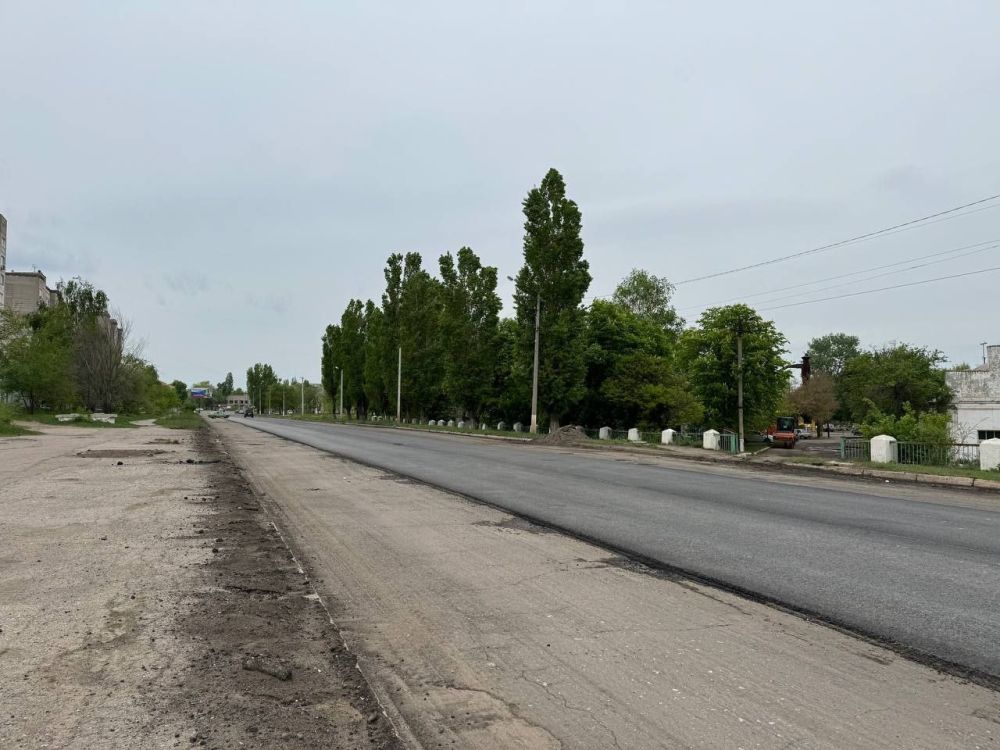 Сергей Колягин: Ремонт асфальтобетонного покрытия автодороги по улице Ленина в городе Первомайске продолжается