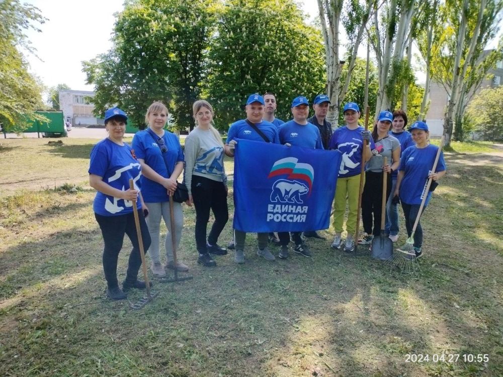 Первомайские единороссы приняли участие во Всероссийском партийном субботнике «Единой России»