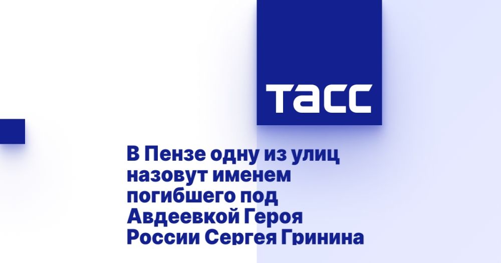 В Пензе одну из улиц назовут именем погибшего под Авдеевкой Героя России Сергея Гринина