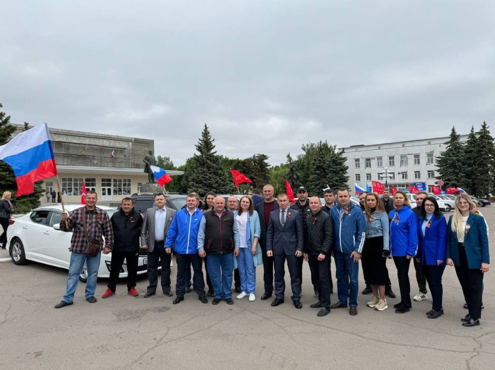 Сергей Колягин: После церемонии поднятия копии Знамени Победы в городе Первомайске состоялся патриотический автопробег «Эстафета памяти»