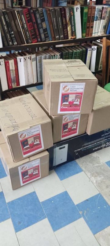 Сергей Колягин: Книги, доставленные в качестве гуманитарной помощи из региона-шефа — Калужской области в город Первомайск, обрели новый дом