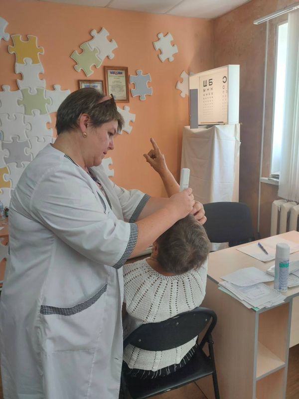 Врачи Первомайской больницы провели 120 осмотров жителей г.Горское(ЛНР)