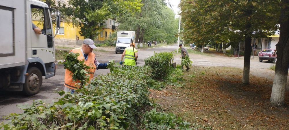 В Молодогвардейске продолжаются работы по благоустройству