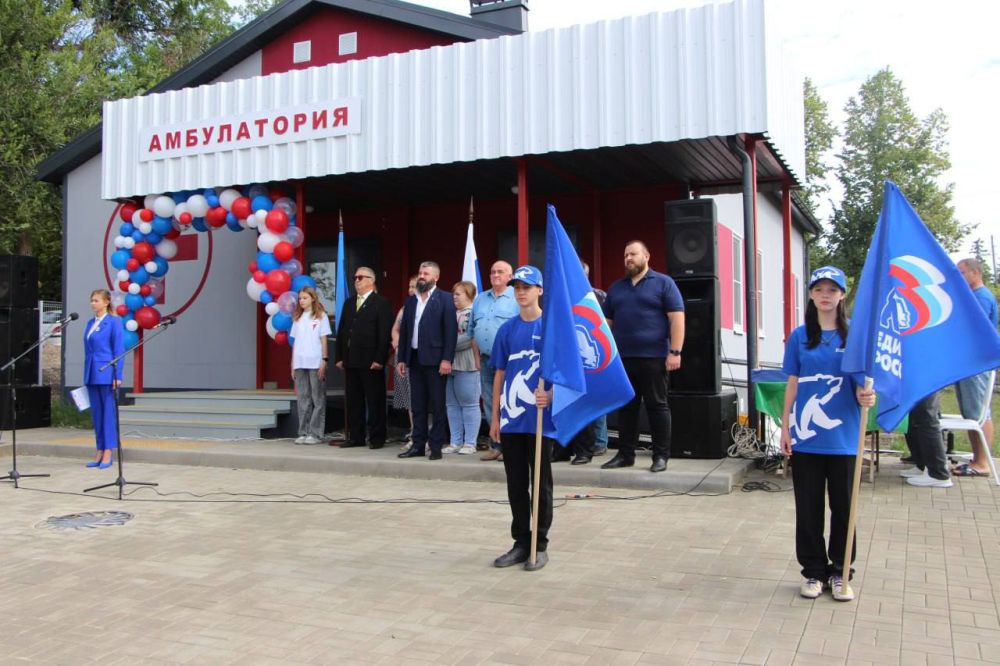 В селе Новострельцовка Меловского МО, состоялось торжественное открытие новой модульной врачебной Амбулатории