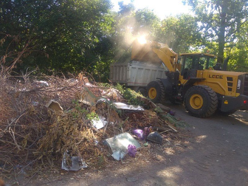 Совместно с МУП "Сервис - Антрацит" была ликвидирована несанкционированная мусорная свалка по ул. Вокзальная, д. 1