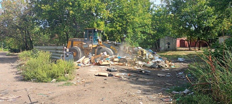 В Молодогвардейске ликвидируют стихийные свалки
