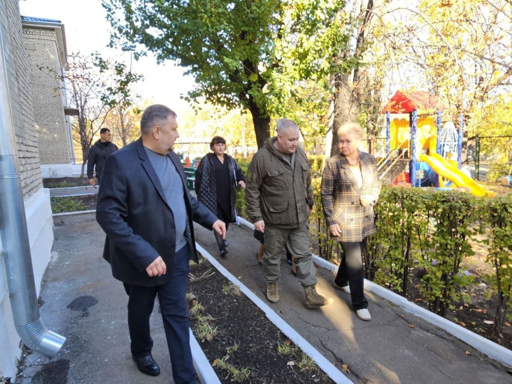 Ольга Бас: Специалисты из Удмуртской республики закончили капитальный ремонт ясли-сада «Росинка» в поселке Белореченский Лутугинского района