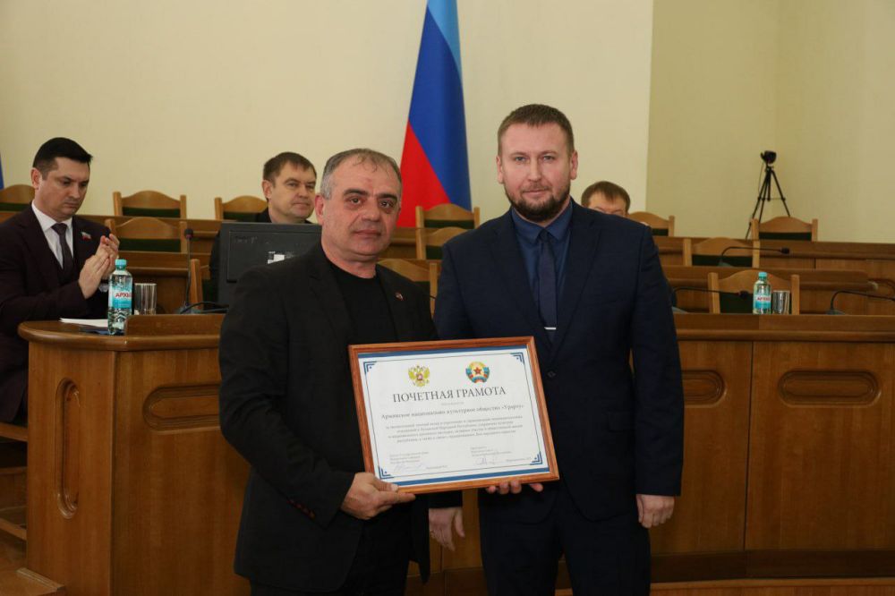 Член Общественной палаты ЛНР награжден Почетной грамотой Народного Совета ЛНР