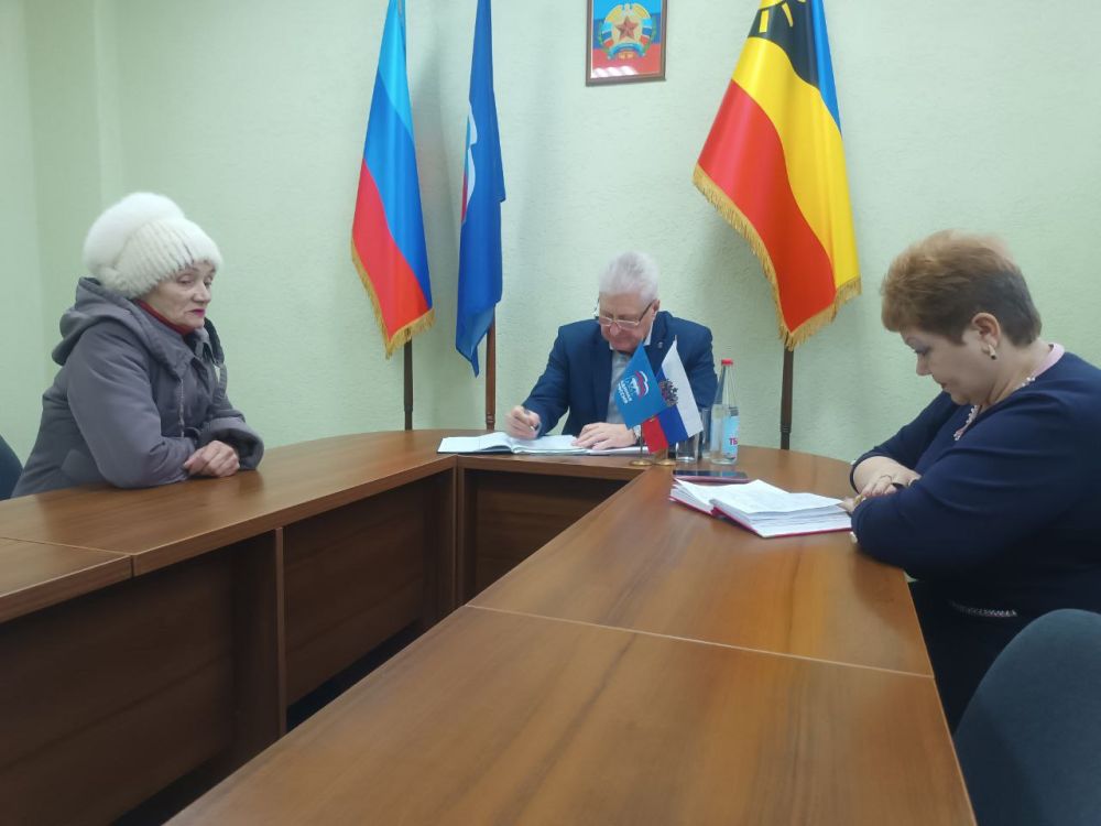 Сергей Козенко: Сегодня провел выездной прием в городе Молодогвардейске согласно утвержденному графику