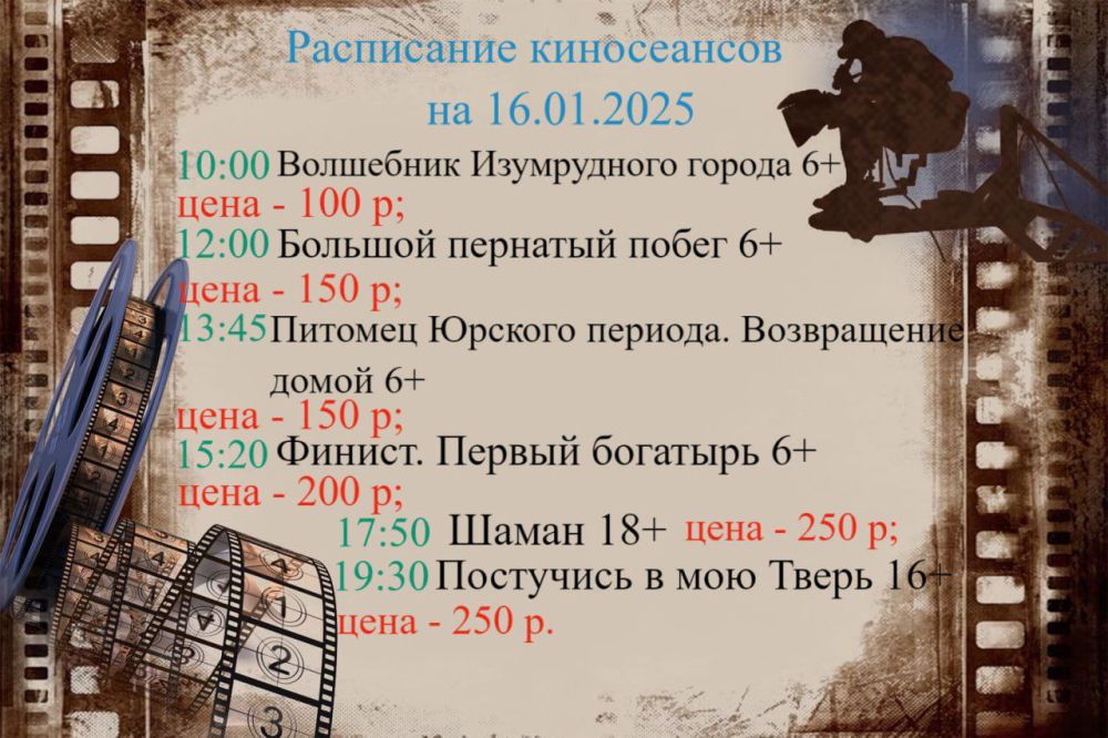 ���������� ���������� "������" �� 16.01.2025 �