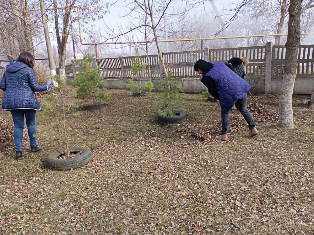 Работы по благоустройству проводятся и в Алмазной