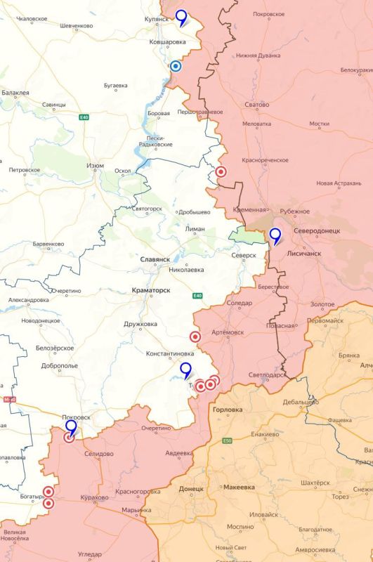 Итоги за 18.02.25:. Атака нашей бронеколонной севернее посёлка Дружба (около Горловки). Обстрел со стороны ВСУ вновь занятых нами позиций