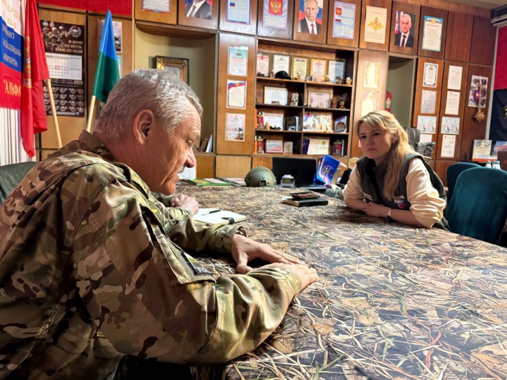 Дарья Лантратова: Познакомились с представителями луганского отделения «Союза ветеранов Донбасса Специальных военных операций»