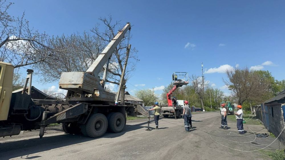 Андрей Рубанцов: В городском округе город Ровеньки продолжаются работы по ремонту линий электропередач