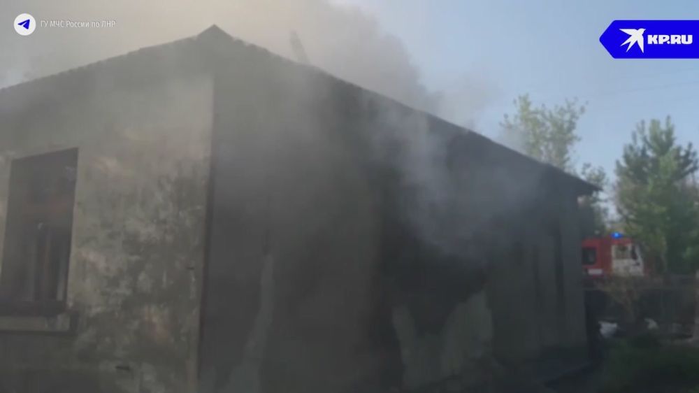 В Ирмино горел многоквартирный жилой дом